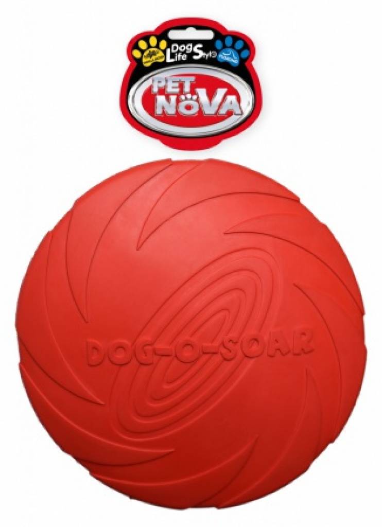 DOG LIFE STYLE Frisbee, Gummischeibe, 22 cm